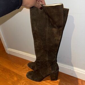 Bettye Muller Dark Brown Over the Knee Boots
